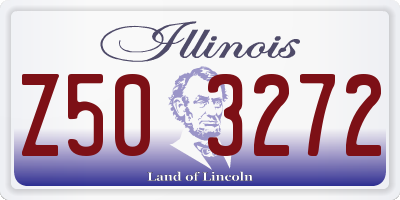 IL license plate Z503272