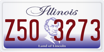 IL license plate Z503273