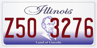 IL license plate Z503276