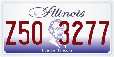 IL license plate Z503277