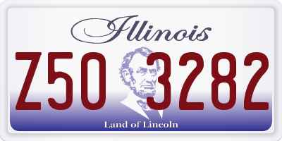 IL license plate Z503282