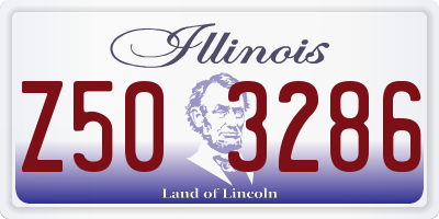 IL license plate Z503286