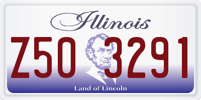 IL license plate Z503291