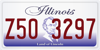 IL license plate Z503297