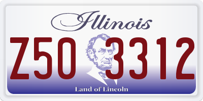 IL license plate Z503312