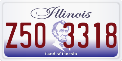 IL license plate Z503318