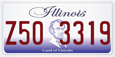 IL license plate Z503319