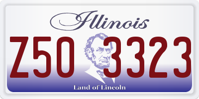 IL license plate Z503323