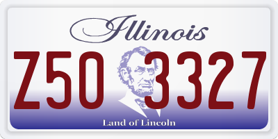 IL license plate Z503327