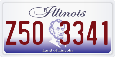 IL license plate Z503341