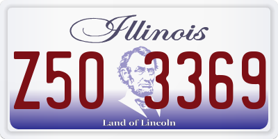 IL license plate Z503369