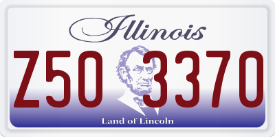 IL license plate Z503370
