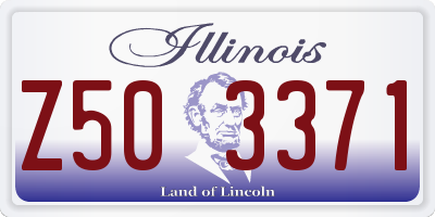 IL license plate Z503371