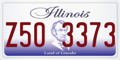 IL license plate Z503373