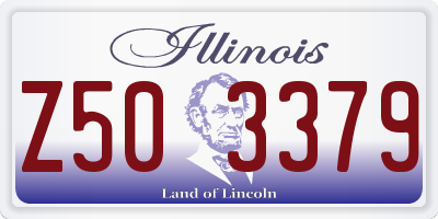 IL license plate Z503379