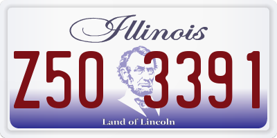 IL license plate Z503391