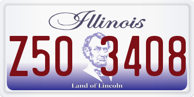 IL license plate Z503408