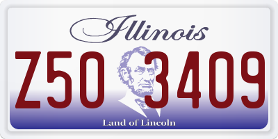 IL license plate Z503409