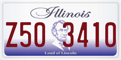 IL license plate Z503410