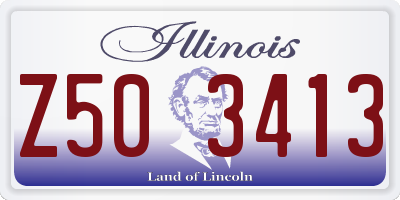 IL license plate Z503413