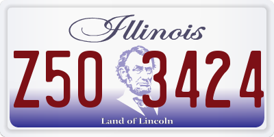IL license plate Z503424