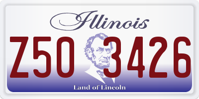 IL license plate Z503426