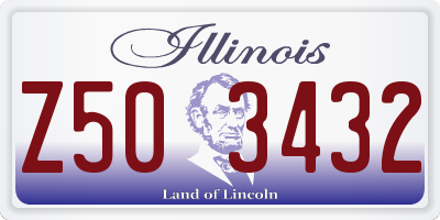 IL license plate Z503432