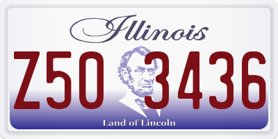 IL license plate Z503436