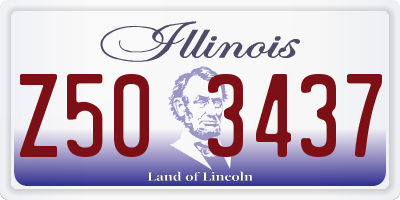 IL license plate Z503437