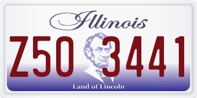 IL license plate Z503441