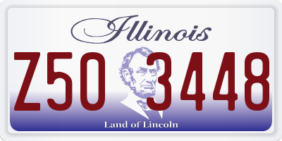IL license plate Z503448