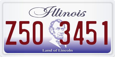 IL license plate Z503451