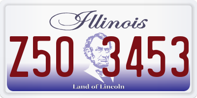 IL license plate Z503453