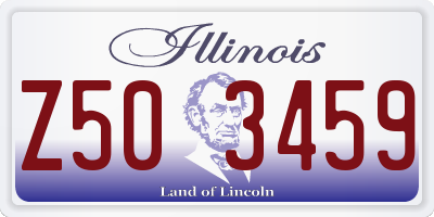 IL license plate Z503459