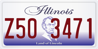 IL license plate Z503471