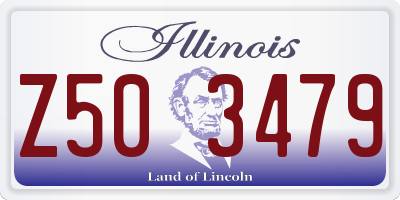 IL license plate Z503479