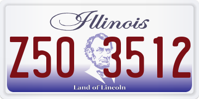 IL license plate Z503512