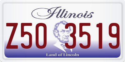 IL license plate Z503519