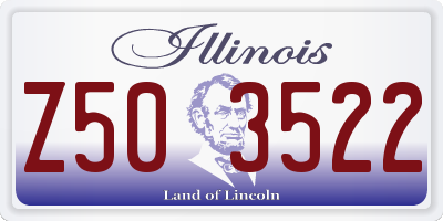 IL license plate Z503522
