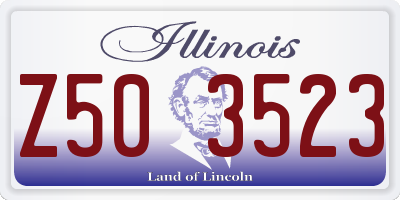 IL license plate Z503523