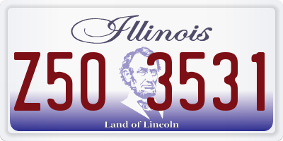 IL license plate Z503531