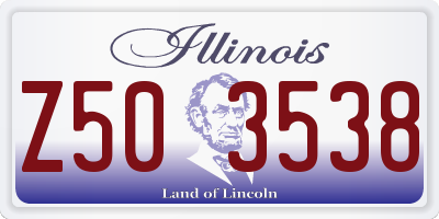 IL license plate Z503538
