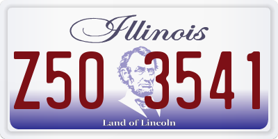IL license plate Z503541
