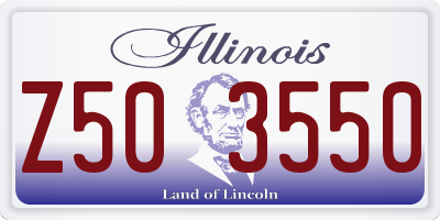 IL license plate Z503550