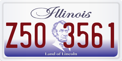 IL license plate Z503561