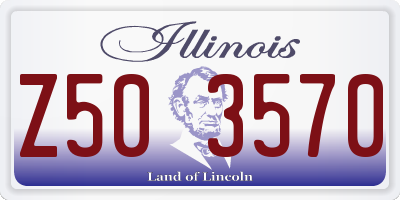 IL license plate Z503570