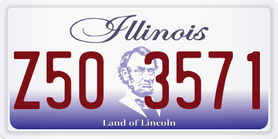 IL license plate Z503571