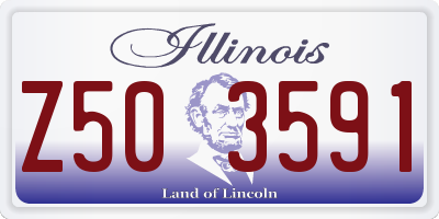 IL license plate Z503591