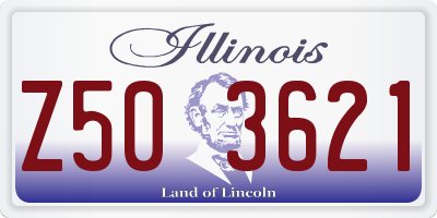 IL license plate Z503621