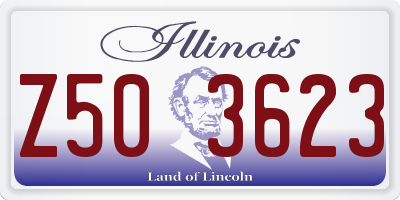 IL license plate Z503623